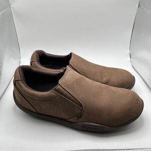 Kuru Kivi Shoes Womens 9 Brown Leather Comfort Loafer Slip On Chore Comfy